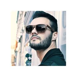 Lunettes de soleil Justin café-fibre UV400