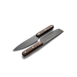 Orrefors Jernverk set de 2 couteaux, noir & bois