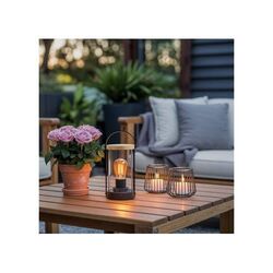 Lampe Edison en bambou