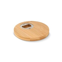 Sous-verre et décapsuleur en bambou