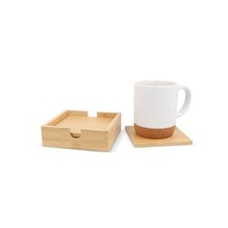 Set de sous-verres en bambou (4 pièces)