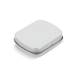 Mini-boîte de menthe en fer-blanc