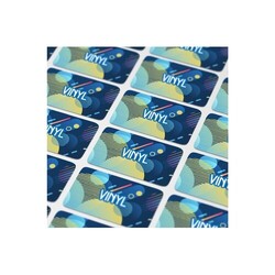 Vinyl Sticker Rectangle 80x25mm