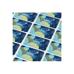 Vinyl Sticker Rectangle 100x30mm