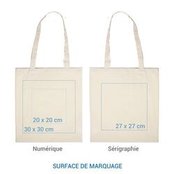 Sac coton ALFRED 250 BIO sans drapeau - France