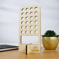 Support 16 stylos français - Plaqué Bois