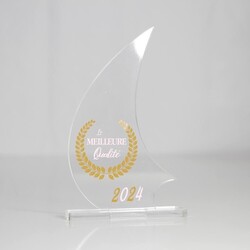 Trophée en plexiglas VOILE - France 3 mm