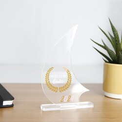 Trophée en plexiglas VOILE - France 3 mm