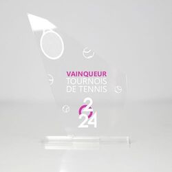 Trophée en plexiglas PICS - France 3 mm