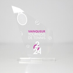 Trophée en plexiglas PICS - France 5 mm