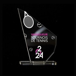 Trophée en plexiglas PICS - France 5 mm