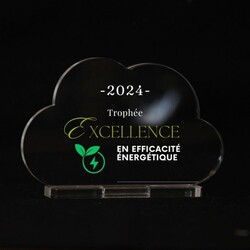 Trophée en plexiglas NUAGE - France 3 mm