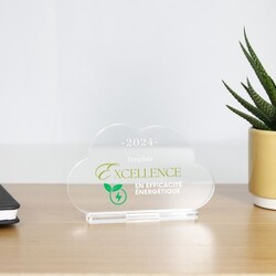 Trophée en plexiglas NUAGE - France 3 mm