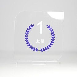Trophée en plexiglas CARRE 2 - France 3 mm