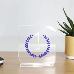 Trophée en plexiglas CARRE 2 - France 3 mm