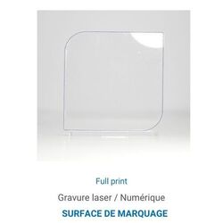 Trophée en plexiglas CARRE 2 - France 3 mm