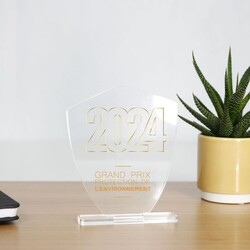 Trophée en plexiglas BLASON - France 3 mm