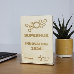 Trophée en bois RECTANGLE - France 3 mm