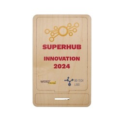 Trophée en bois RECTANGLE - France 3 mm