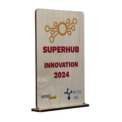 Trophée en bois RECTANGLE - France 5 mm