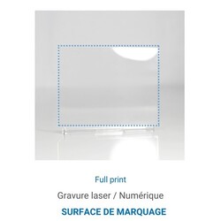 Trophée en bois RECTANGLE - France 3 mm