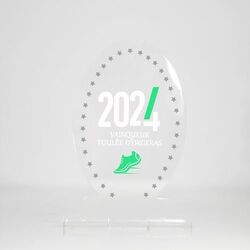Trophée en plexiglas OVAL - France