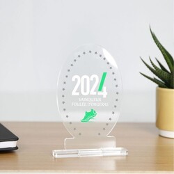 Trophée en plexiglas OVAL - France 3 mm