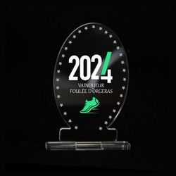 Trophée en plexiglas OVAL - France