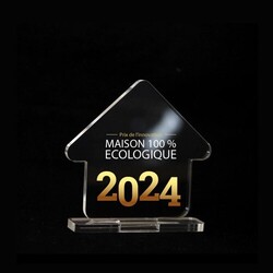 Trophée en plexiglas MAISON - France 3 mm