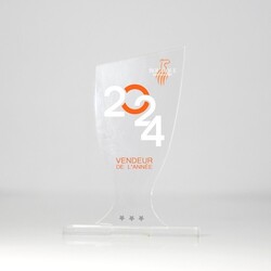 Trophée en plexiglas COUPE - France 5 mm