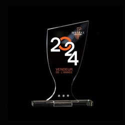 Trophée en plexiglas COUPE - France 5 mm