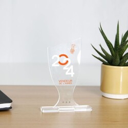 Trophée en plexiglas COUPE - France 5 mm