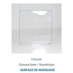 Trophée en plexiglas CARRE - France