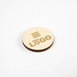 Badge BOIS 30 ou 40 mm - France
