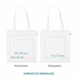 Sac coton ALFRED 250 BIO - Couleur Vert sapin