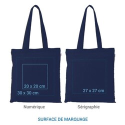 Sac coton ALFRED 250 BIO - Couleur Vert sapin