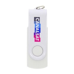 Clé USB Twister Blanc 16 GO