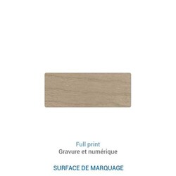 Magnet français - Rond 30 mm Plaqué bois