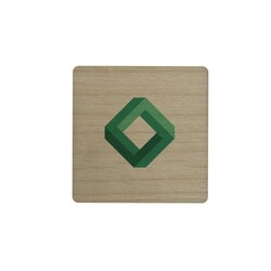 Magnet français - Rond 30 mm Plaqué bois