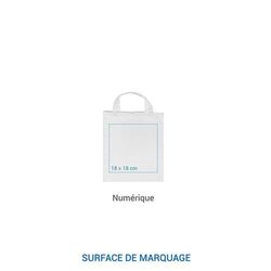 Sac coton 22x26 cm Blanc