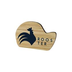 Badge Bamboo DYO (sur-mesure), Magnet, Impression Quadri