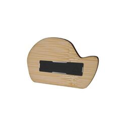 Badge Bamboo DYO (sur-mesure), Magnet, Impression Quadri