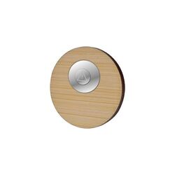 Badge Bamboo Rond Ø 40mm, Magnet, Impression Quadri