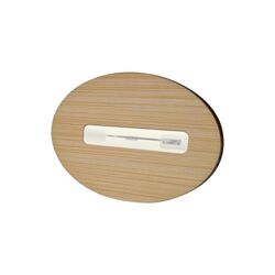 Badge Bamboo Ovale 74x50mm, Magnet, Impression Quadri