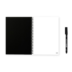 INFINITEBOOK PLAIN A5. Infinitebook avec couverture souple et 15 pages unies pour tableau blanc