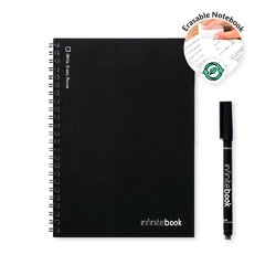 INFINITEBOOK PLAIN A5. Infinitebook avec couverture souple et 15 pages unies pour tableau blanc