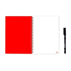 INFINITEBOOK PLAIN A5. Infinitebook avec couverture souple et 15 pages unies pour tableau blanc