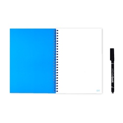 INFINITEBOOK PLAIN A5. Infinitebook avec couverture souple et 15 pages unies pour tableau blanc