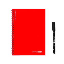 INFINITEBOOK PLAIN A5. Infinitebook avec couverture souple et 15 pages unies pour tableau blanc