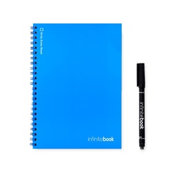 INFINITEBOOK PLAIN A5. Infinitebook avec couverture souple et 15 pages unies pour tableau blanc